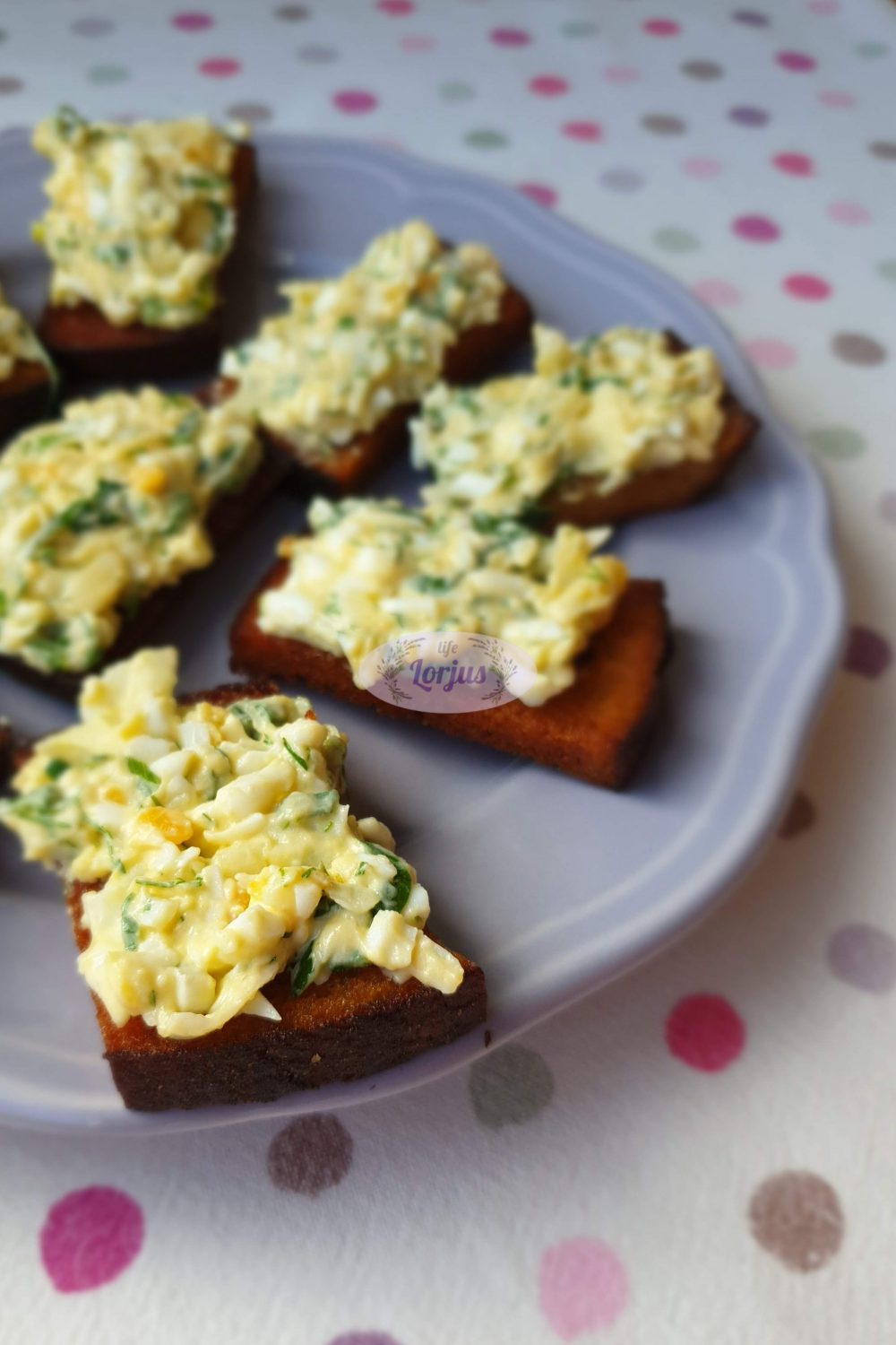Keptos duonos ir kiaušinių sumuštinukai Lorjus Life